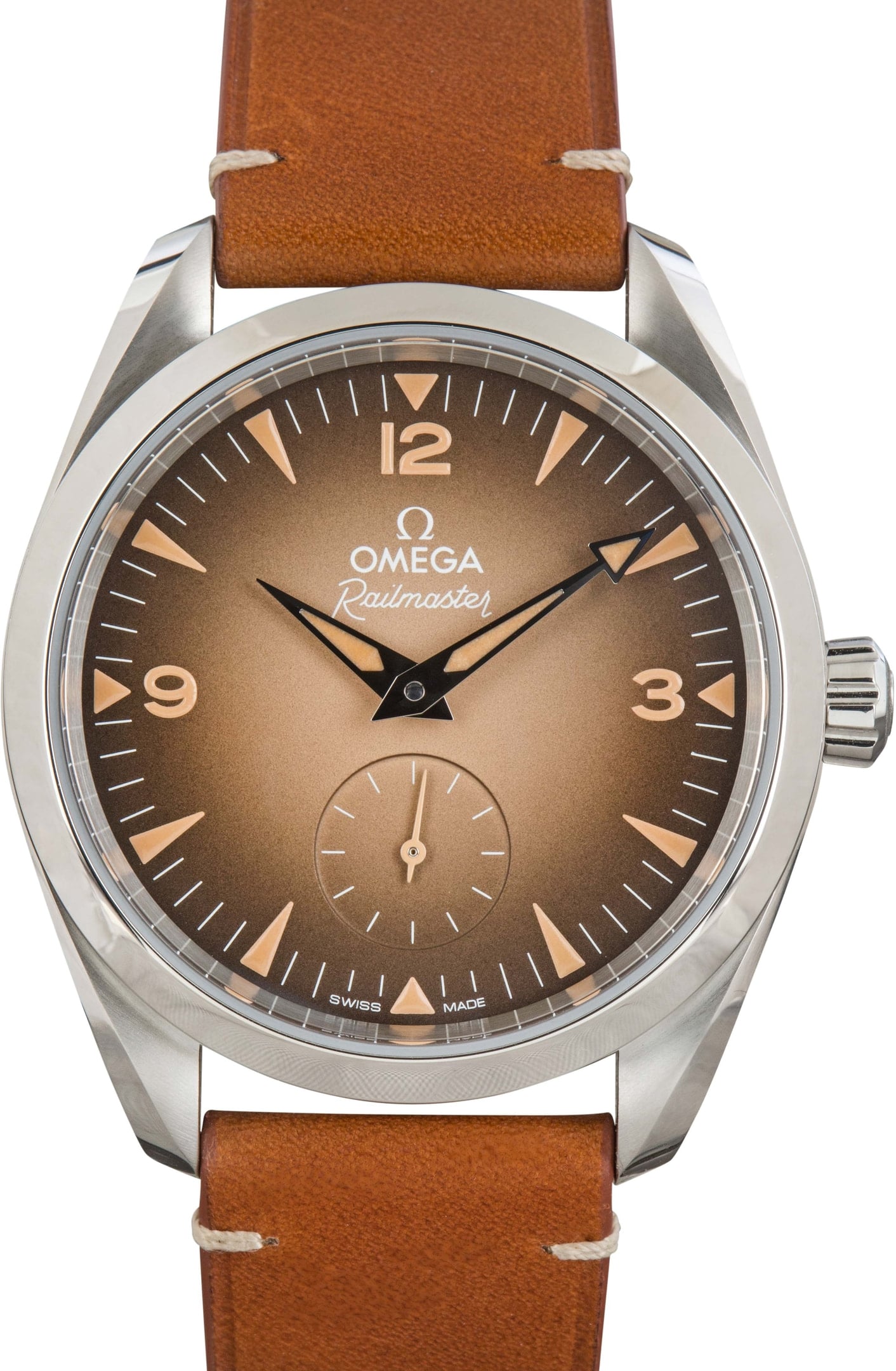 Omega Seamaster Railmaster 38MM Steel on Leather