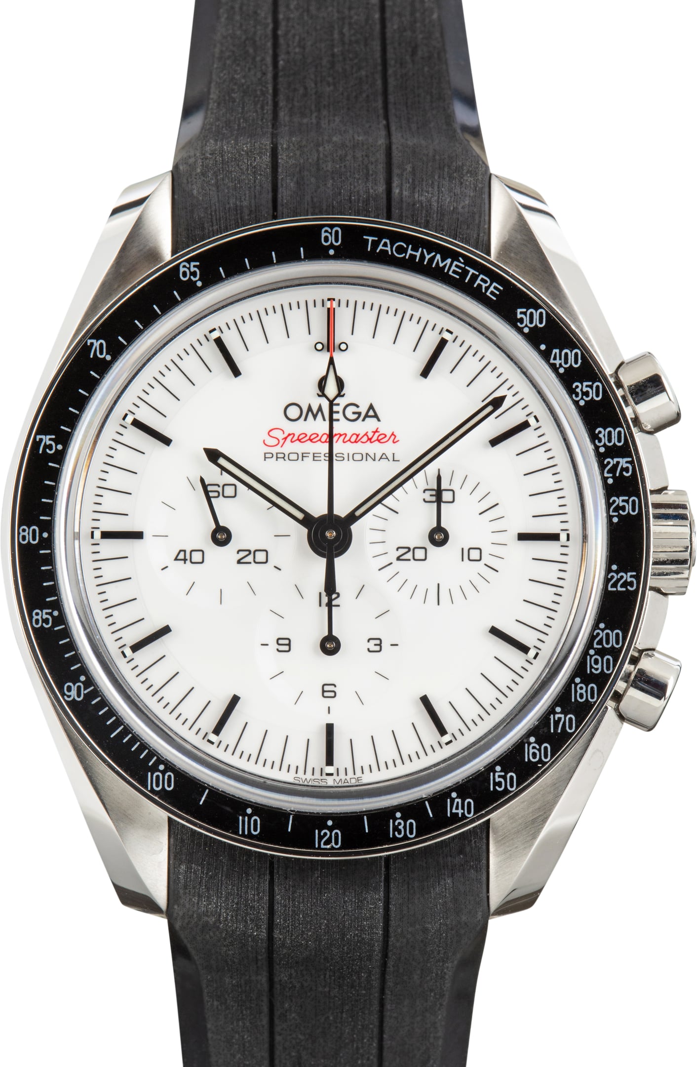 Used Stainless Steel Speedmaster Moonwatch Professional White Dial