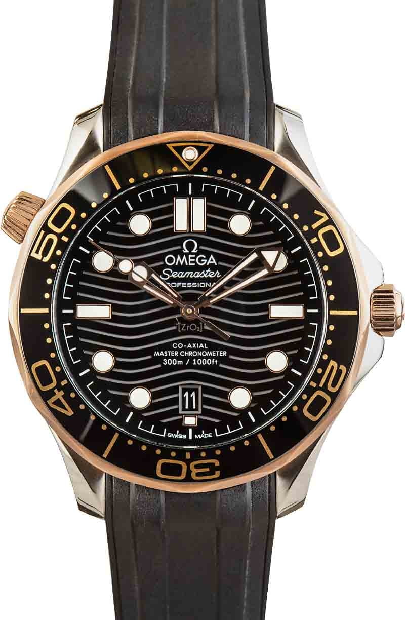 Omega Seamaster Steel 18k Sedna Gold