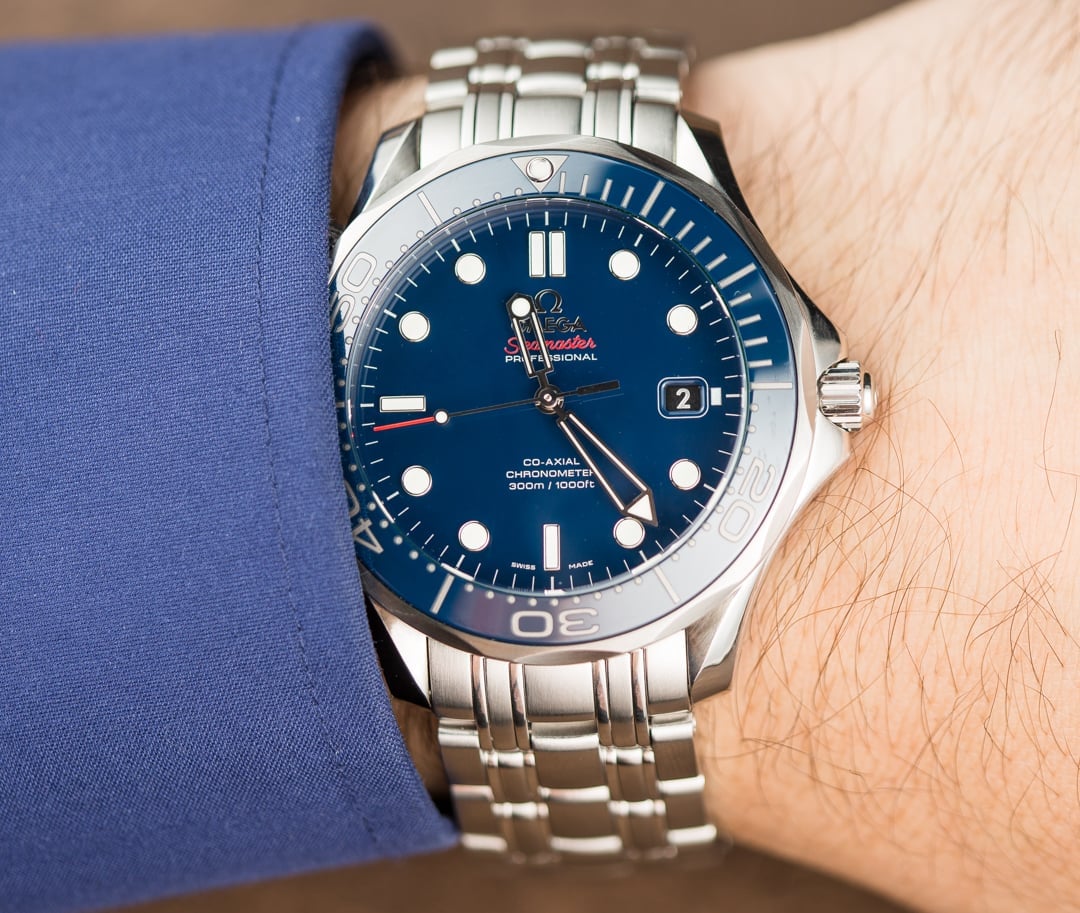 omega seamaster 300m 41mm mens divers watch blue dial