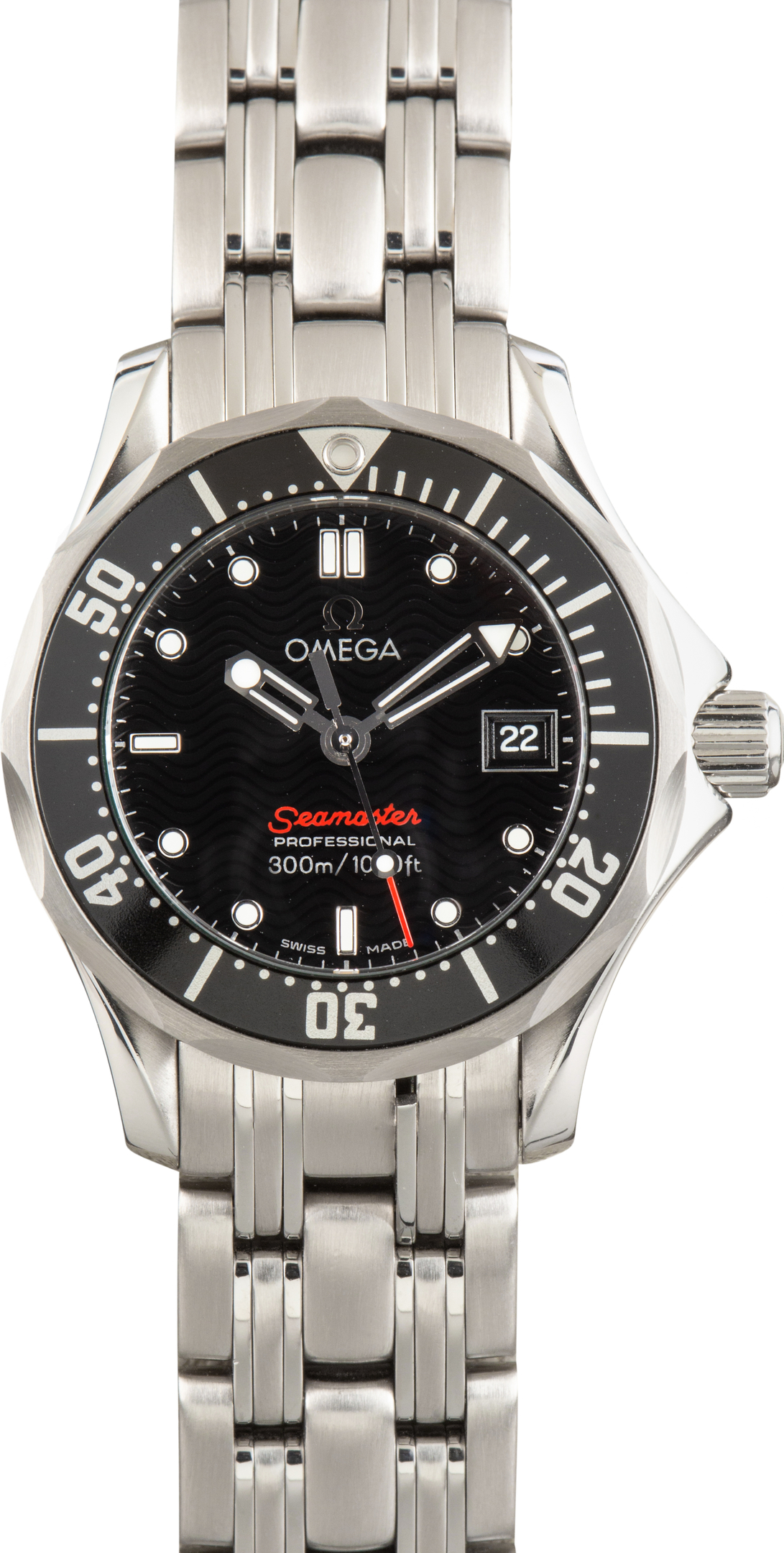 Used Omega Seamaster Diver 300M Quartz Black Dial
