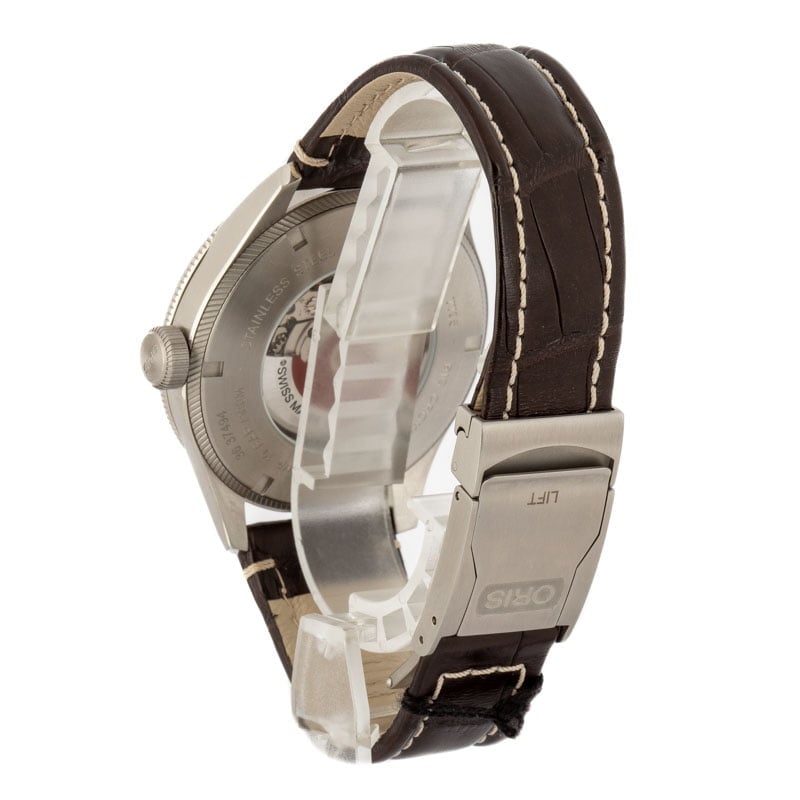 Oris Big Crown ProPilot Worldtimer Grey Dial on Steel