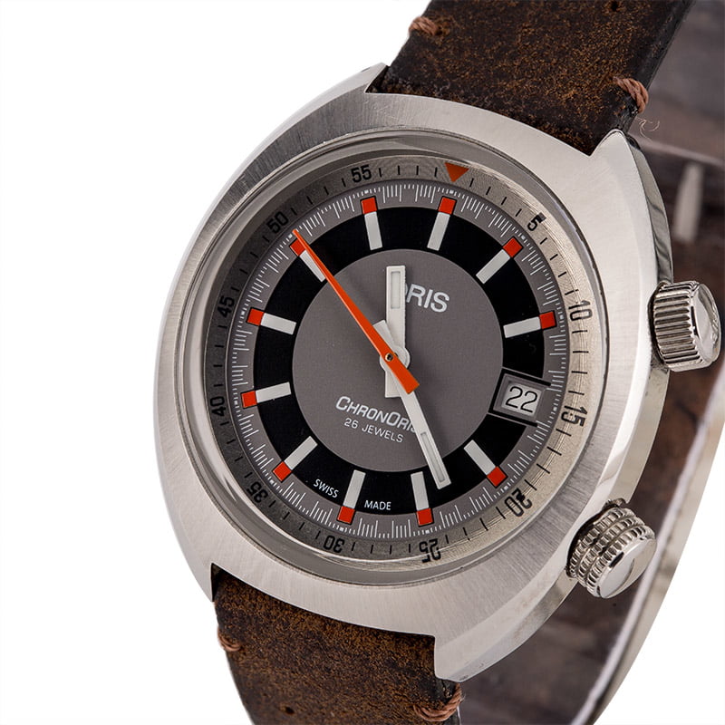 Oris Chronoris Date Leather Strap