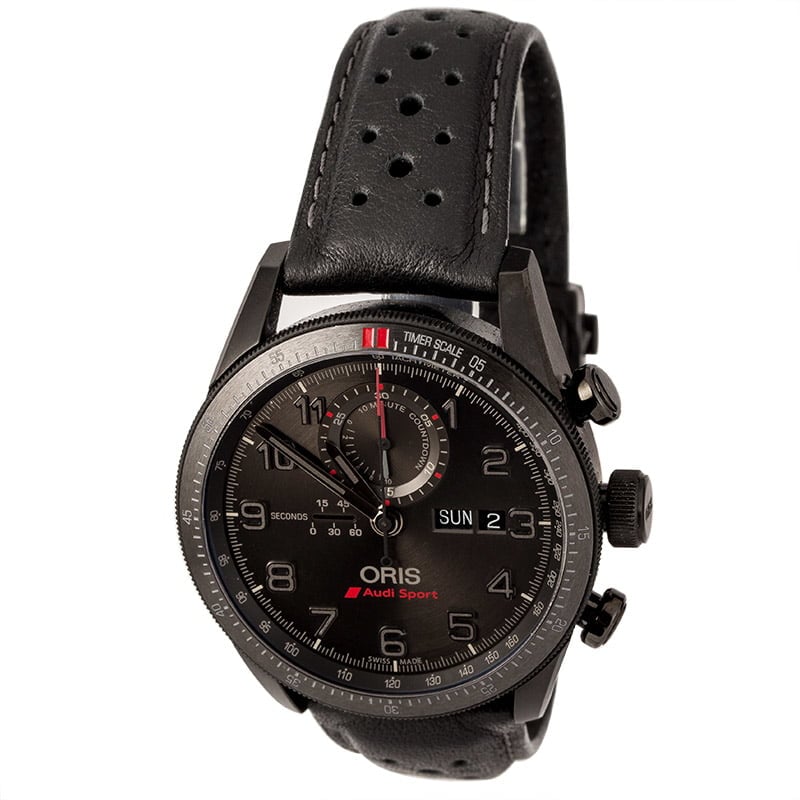 Oris Chronograph Audi Sport Limited Edition II Black Dial