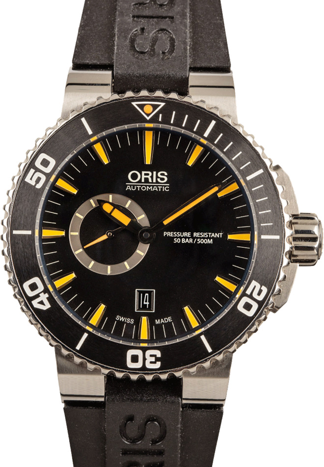 pre owned oris aquis