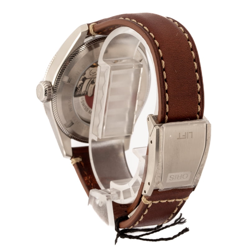 Oris Big Crown ProPilot Big Date Grey Dial & Leather Strap