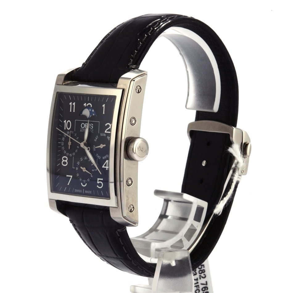 Buy Used Oris Rectangular Complication 01 582 7658 4034 07 5 23 71FC Bob s Watches Sku 7658 403