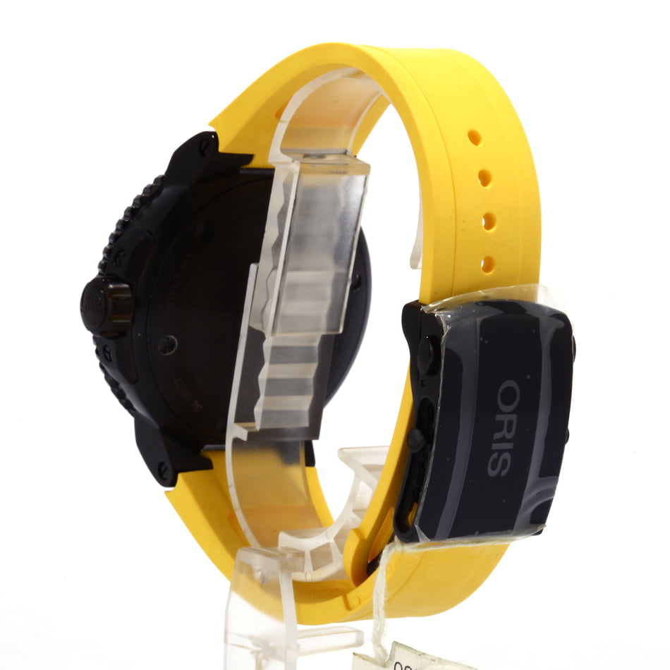 Oris Aquis Depth Gauge Yellow Rubber Strap