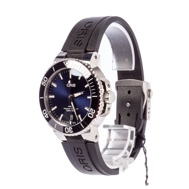 Oris Aquis Date Black Rubber Strap