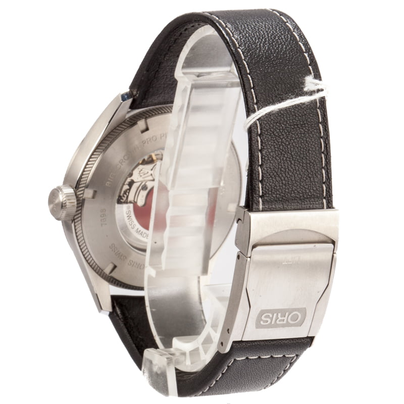 Oris Big Crown ProPilot Big Day Date Black Leather Strap