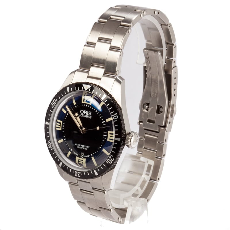 Oris Diver Sixty-Five Stainless Steel Blue Dial