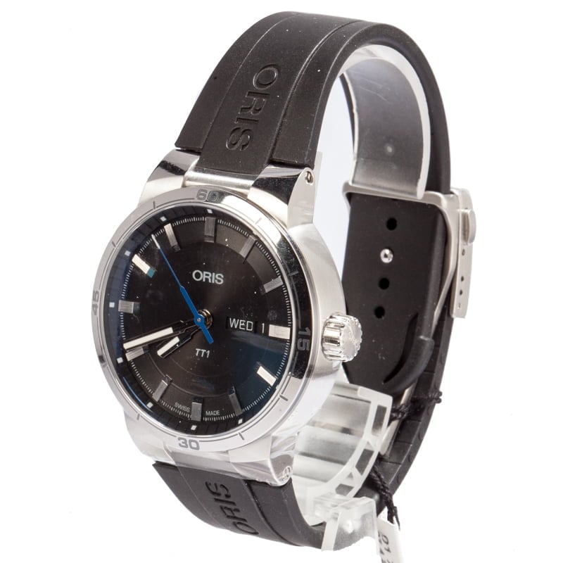 Mens Oris TT1 Day Date Stainless Steel