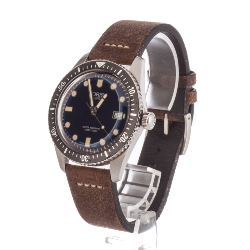 Oris Divers Sixty-Five 42MM Brown Leather Strap