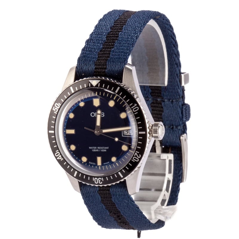 Oris Divers Sixty-Five Blue Nato Strap