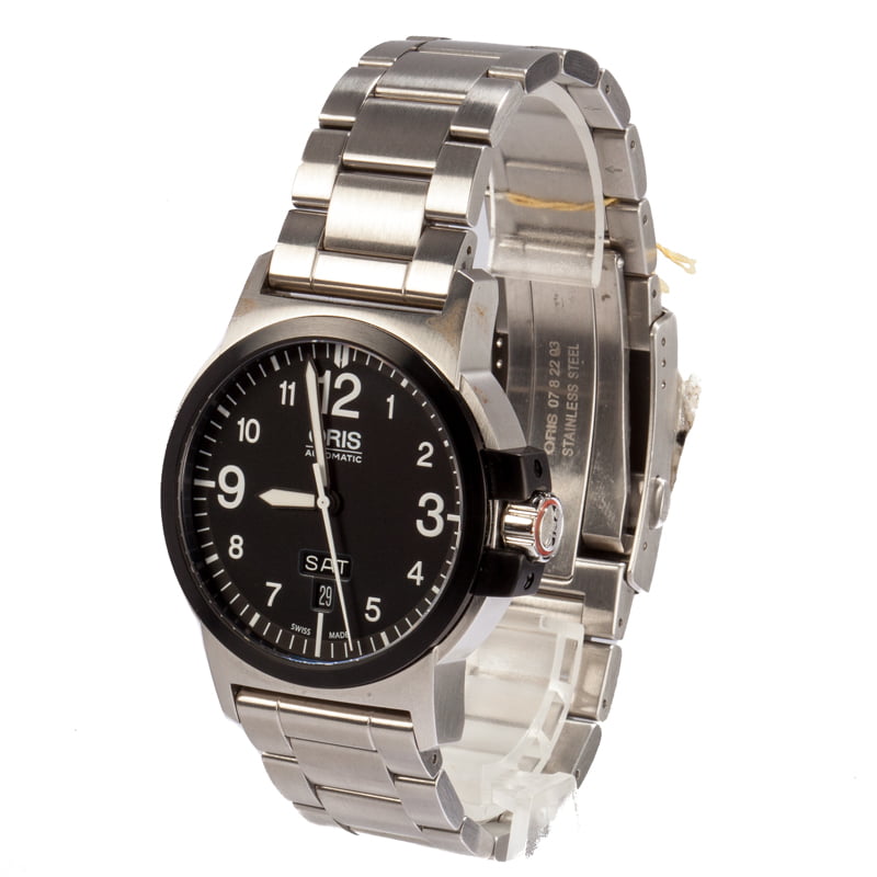 Oris BC3 Advanced Day Date Steel & Black Plated