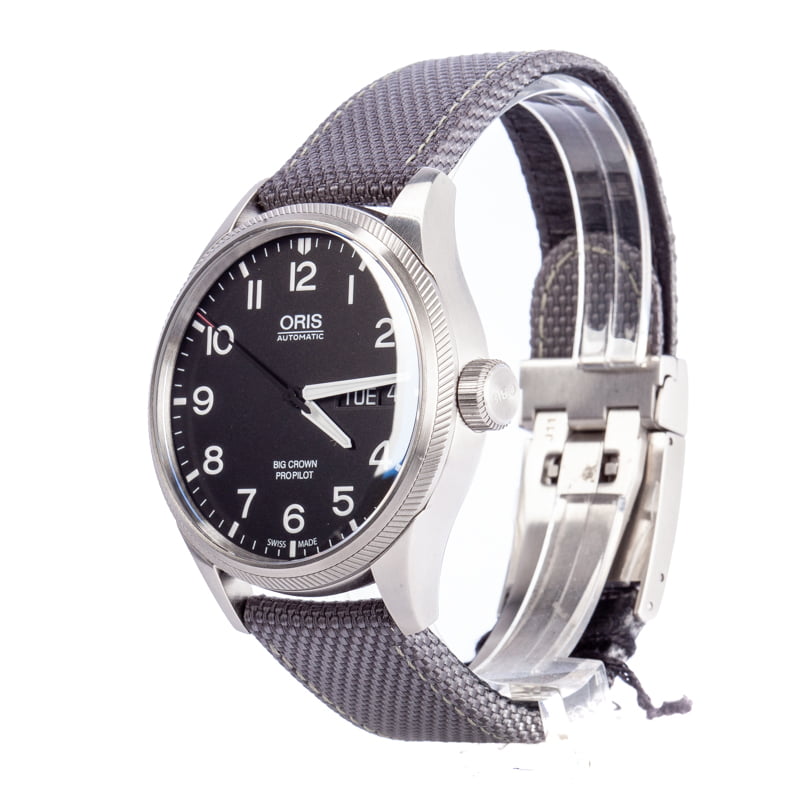 Oris Big Crown ProPilot Big Day Date Textile Strap