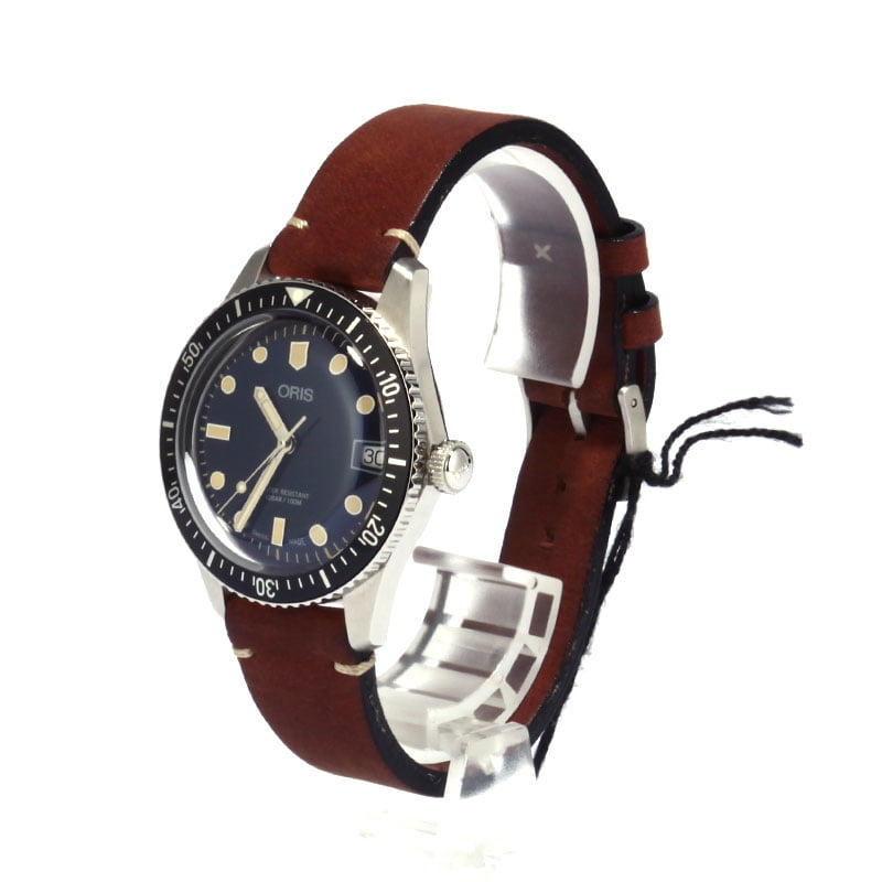 Oris Divers Sixty-Five 36MM Leather Strap
