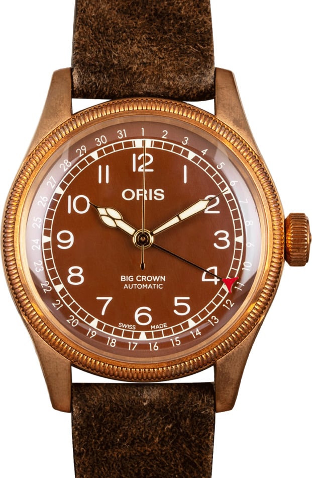oris big crown bronze pointer date