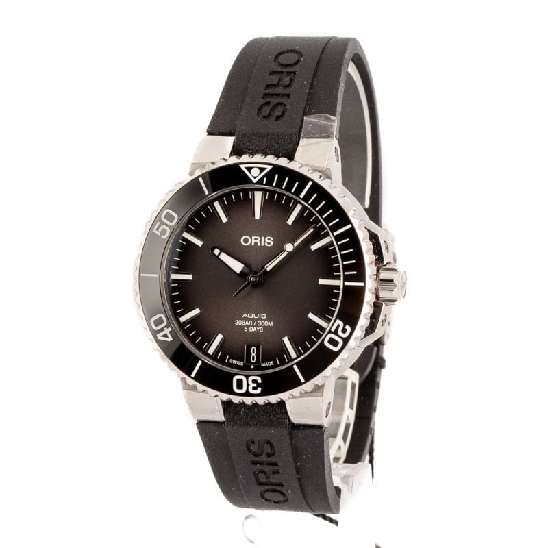 Oris Aquis Date Calibre 400 Stainless Steel Anthracite Dial