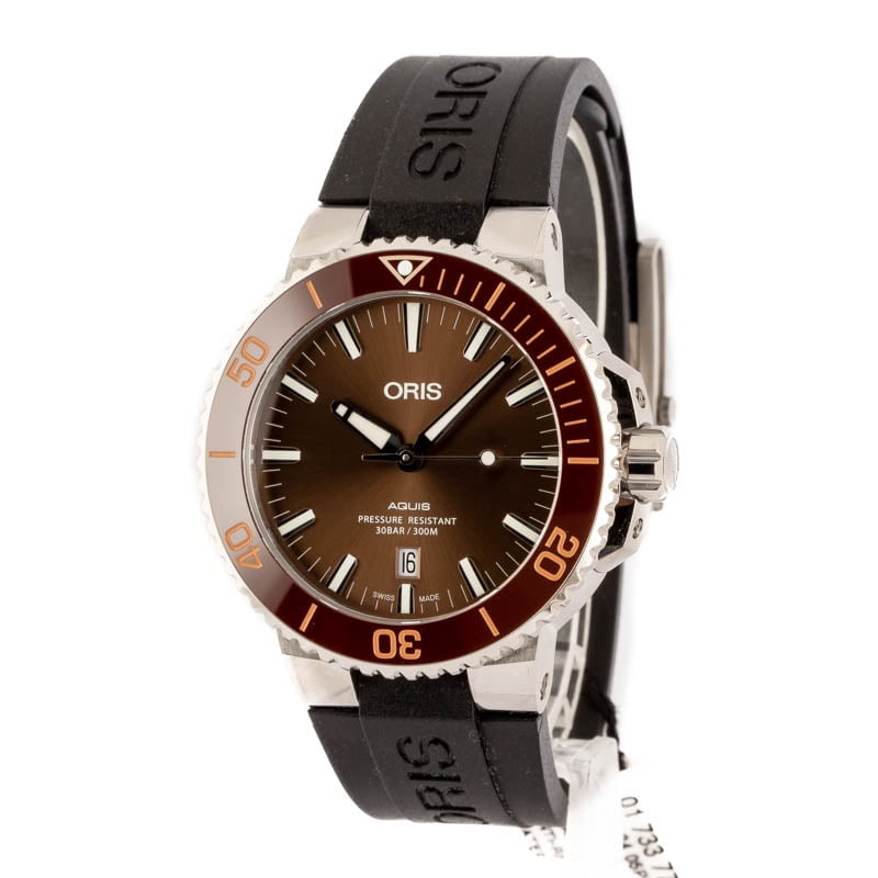 Oris Aquis Date Brown Dial & Bezel