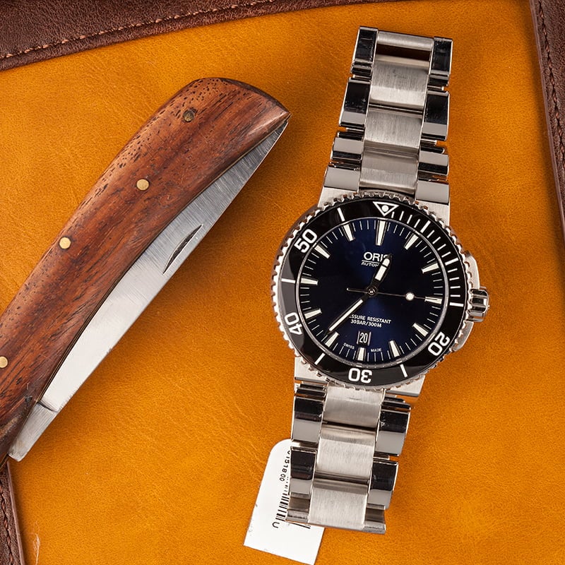 Oris Aquis Date Stainless Steel