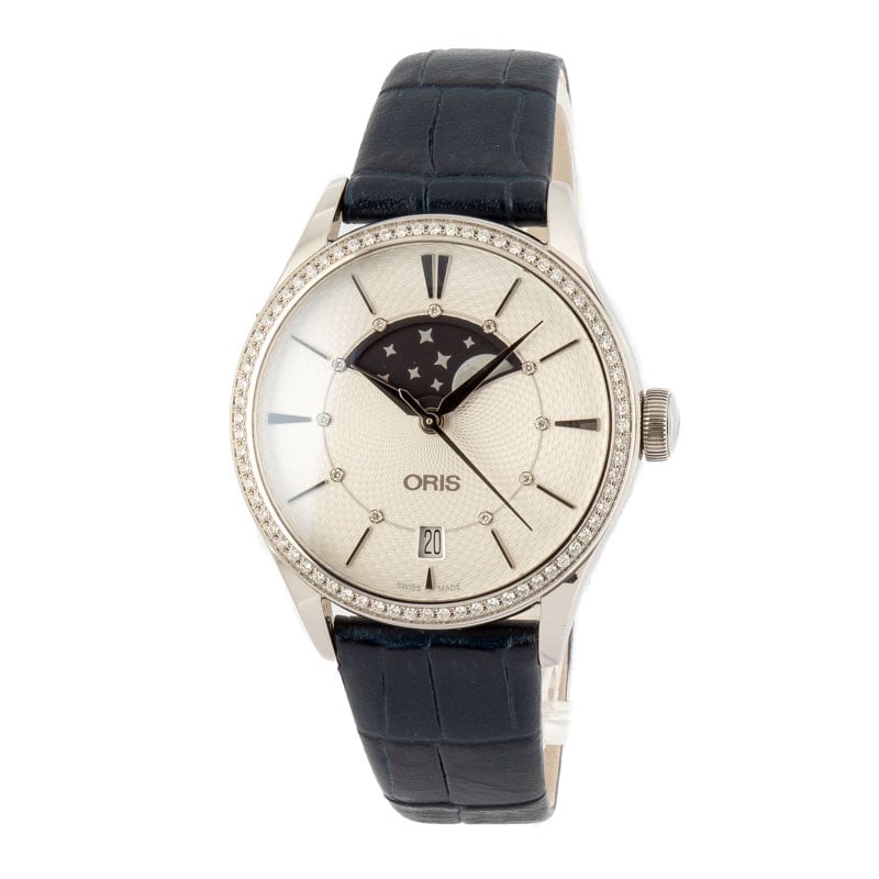 Oris Artelier Grande Lune, Date Diamonds Stainless Steel