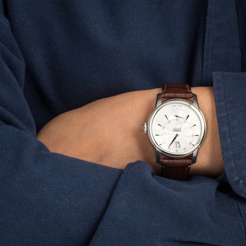 Oris Artelier Jumping Hour Stainless Steel on Leather Strap