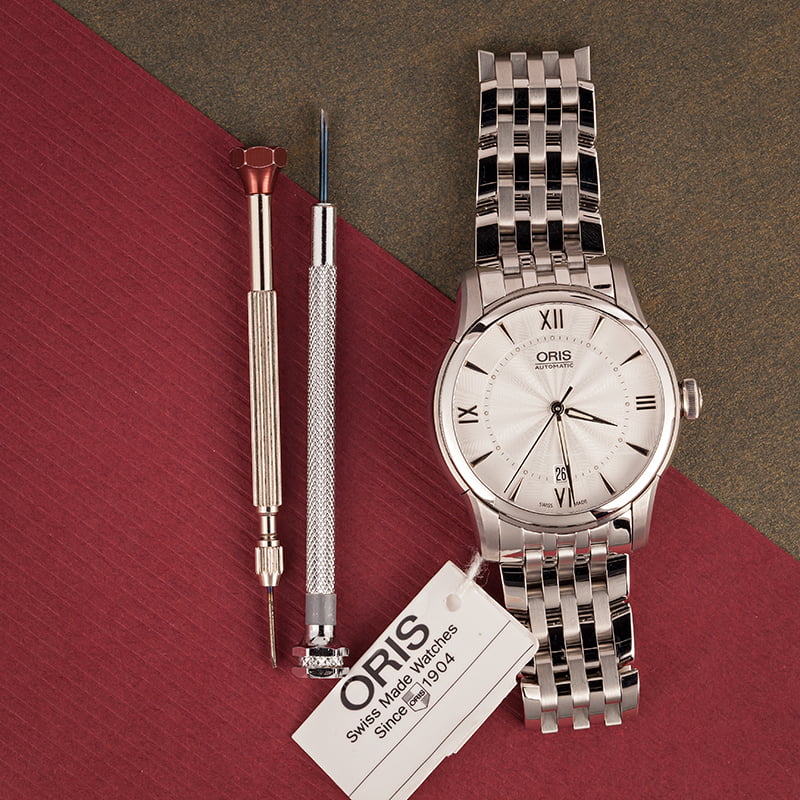 Oris Artelier Date Silver Dial