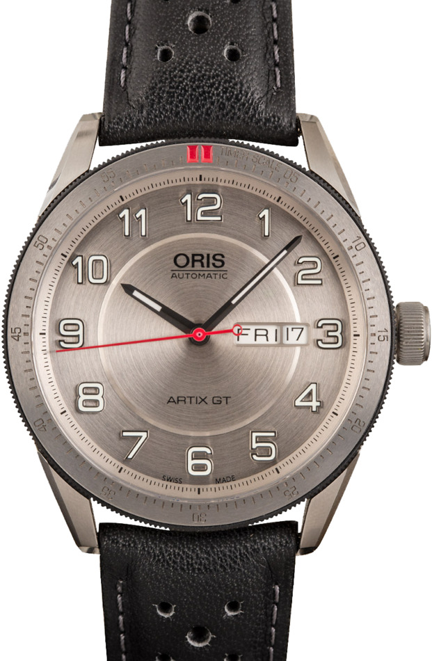 Oris Artix GT Day Date Silver Arabic Dial