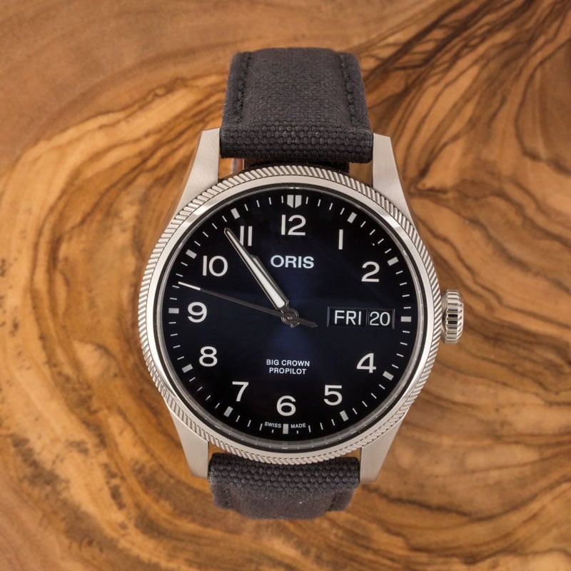 Oris Big Crown ProPilot Big Day Date Blue Dial & Textile Strap