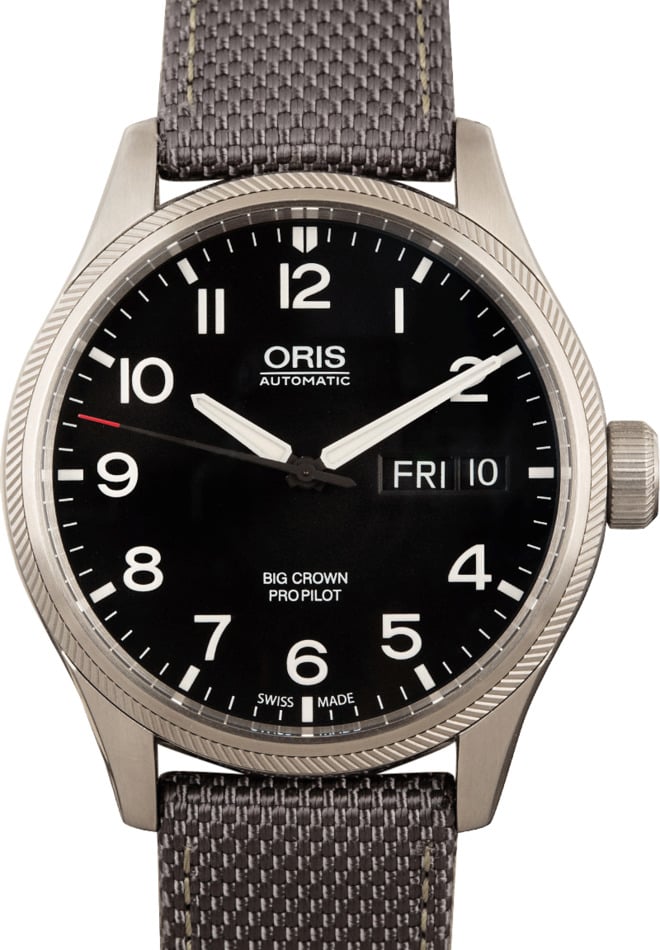Oris Big Crown ProPilot Big Day Date Textile Strap