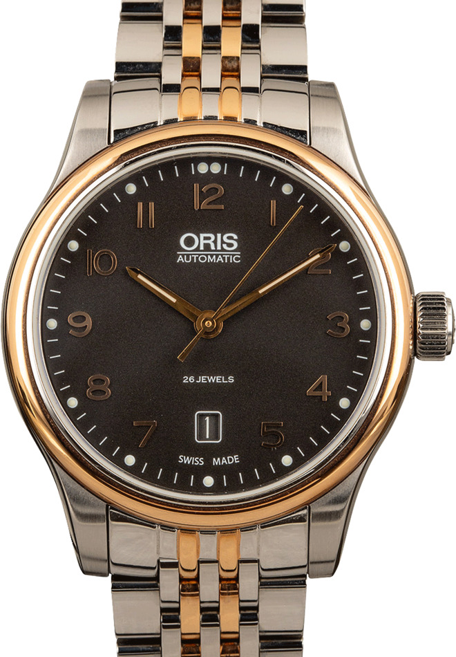 Oris Classic Date Steel & Gold Plated