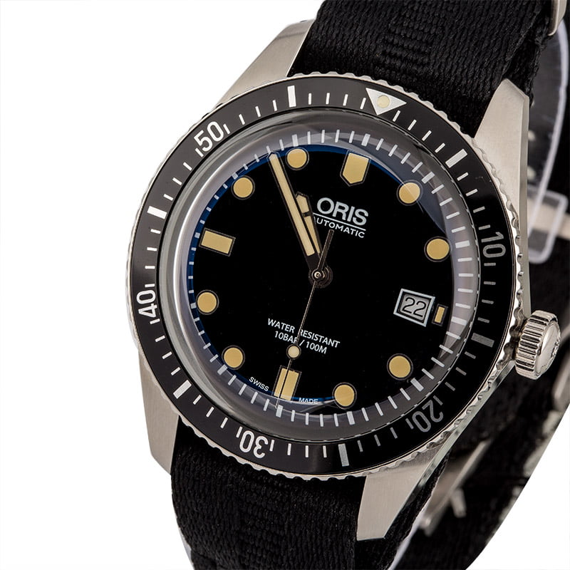 Oris Diver Sixty-Five Black Textile Strap