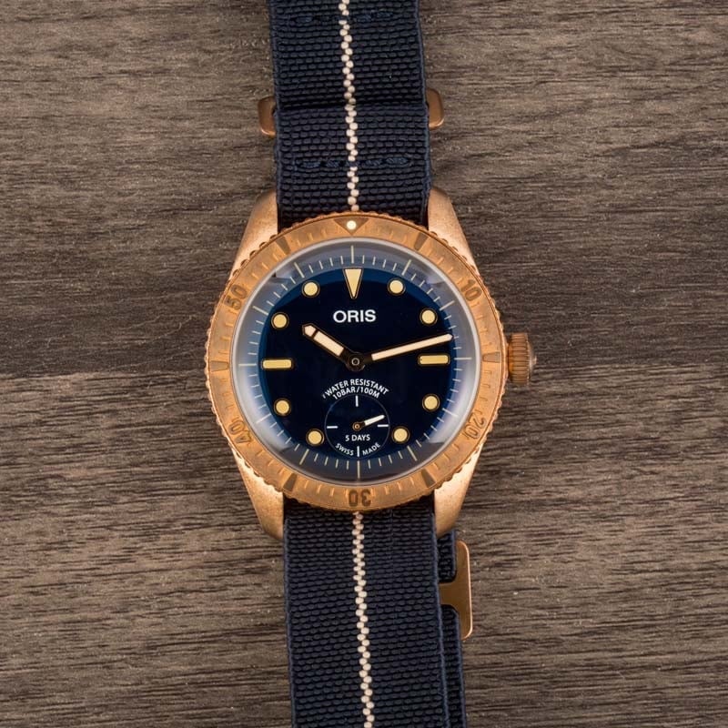 Oris Divers Carl Brashear Calibre 401 Limited Edition Bronze