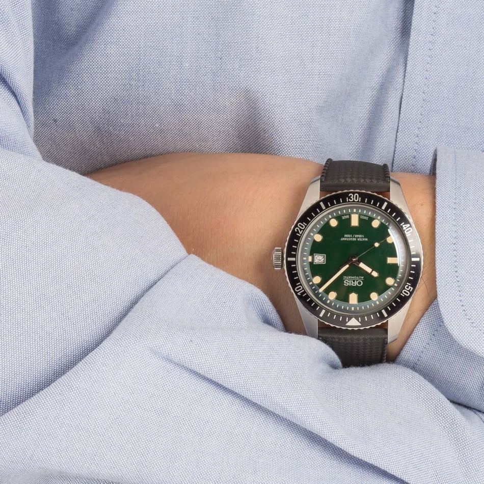 Oris Divers Sixty-Five Green