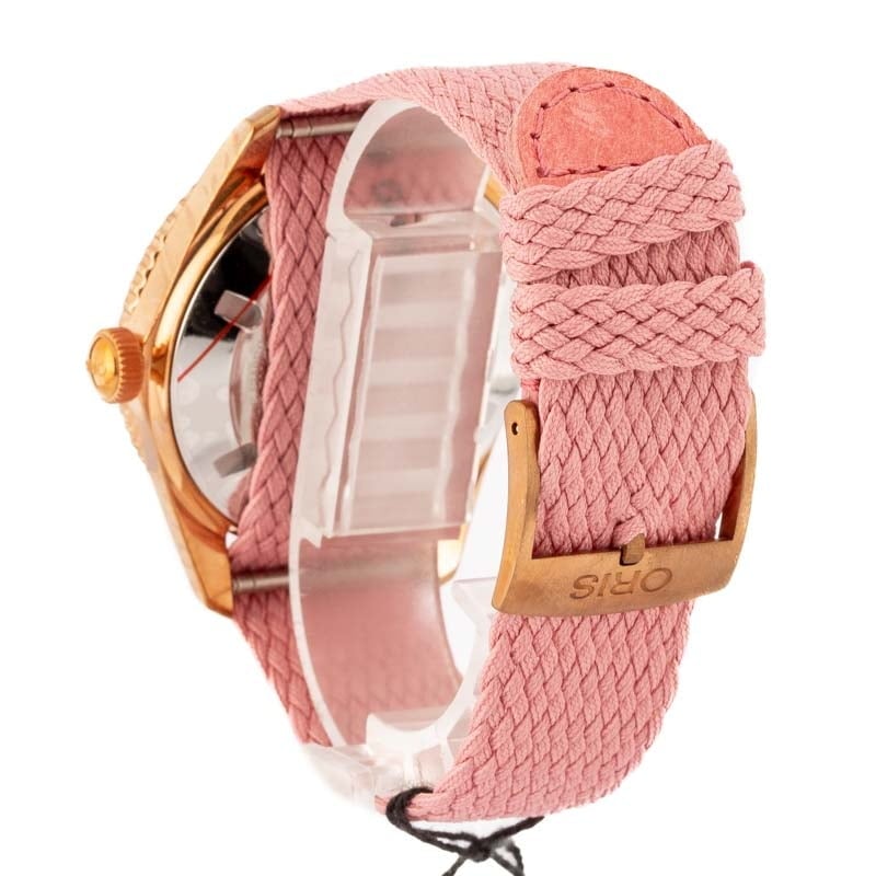 Oris Divers Sixty-Five Bronze Pink Dial & Textile Strap