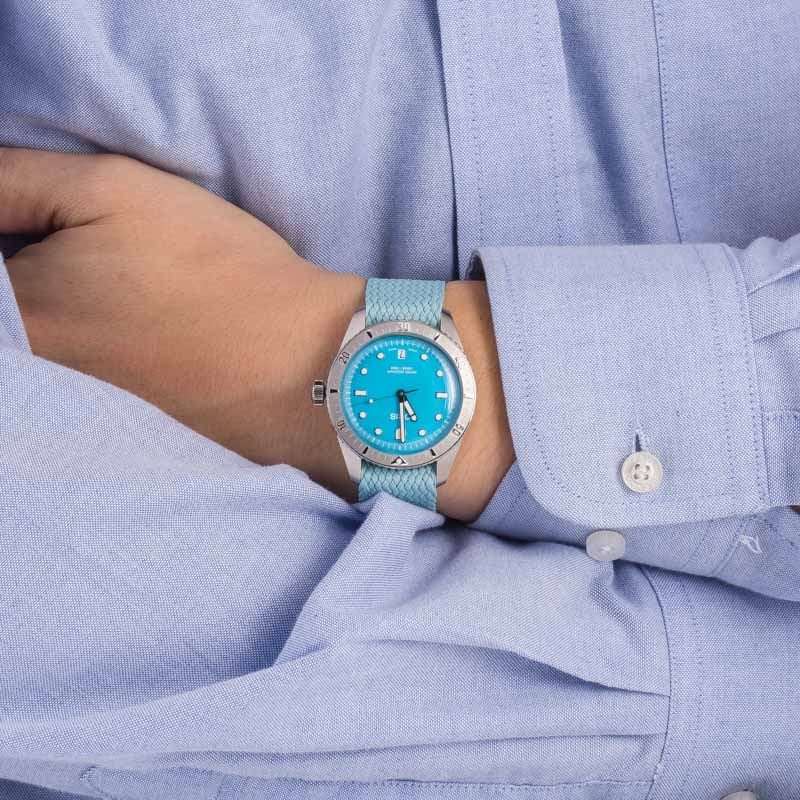Oris Divers Sixty-Five Stainless Steel Cotton Candy Blue Dial
