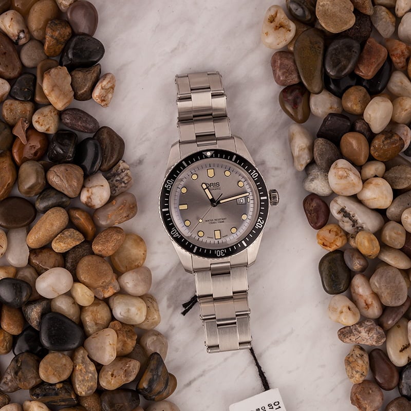 Oris Divers Sixty Five Silver Dial Stainless Steel