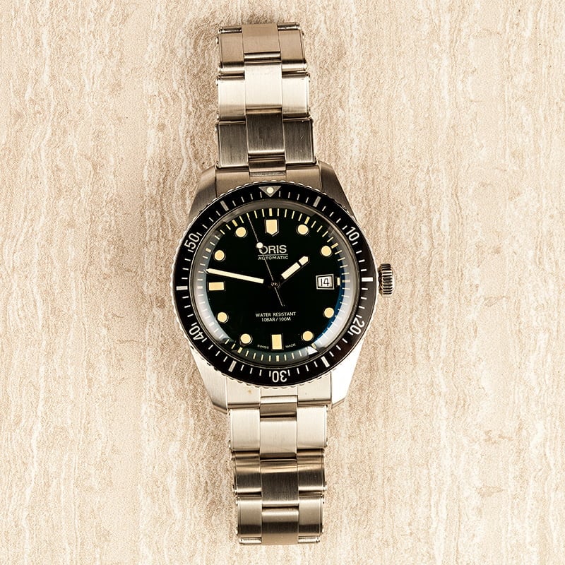 Oris Divers Sixty-Five Stainless Steel Green Dial