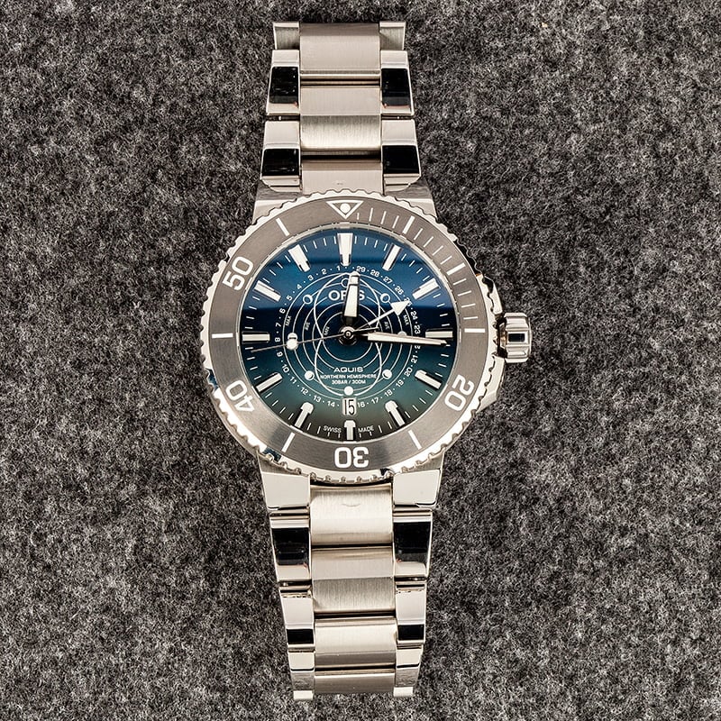 Oris Aquis Dat Watt Limited Edition Stainless Steel
