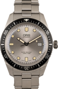 Oris Divers Sixty Five Silver Dial Stainless Steel Bracelet