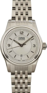 Oris Classic Date Silver Arabic Dial