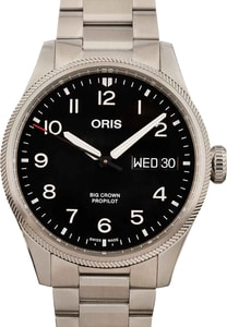 Oris Big Crown ProPilot Big Day Date Black Arabic Dial