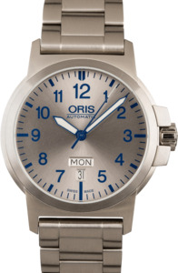 Oris BC3 Advanced Day Date Stainless Steel Silver Dial