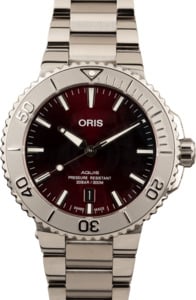 Oris Aquis Date Relief Red Dial