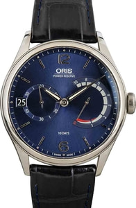 Oris Artelier Calibre 111 Blue Dial & Leather Strap