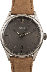 Oris Artelier Date Stainless Steel Grey Dial