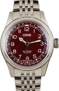 Oris Big Crown Pointer Date Red Dial Watch