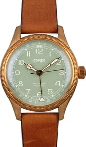 Oris Big Crown 36MM Bronze on Leather, Green Dial Retail $2,500 (36% OFF)