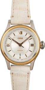 Oris Classic 28.5MM Steel & Gold, Silver Dial Retail $1,550 (48% OFF)